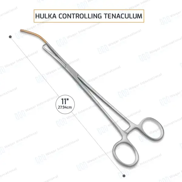 Hulka Controlling Tenaculum Uterine Forceps 11″ - surgical instruments manufactured by Waqar International, Sialkot - view 2