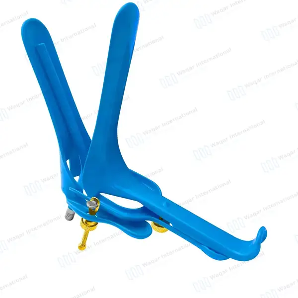 3 Blue Coated LLETZ LEEP Pederson Vaginal Speculum Large - surgical instruments manufactured by Waqar International, Sialkot - view 7