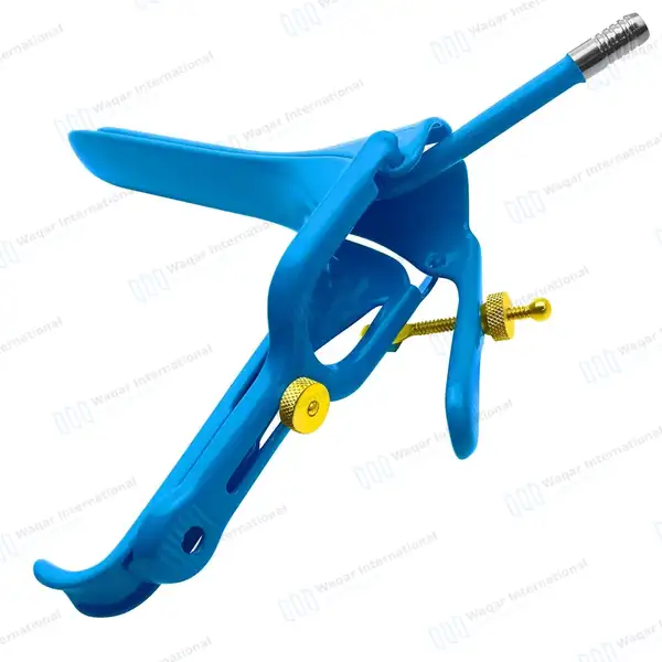 3 Blue Coated LLETZ LEEP Pederson Vaginal Speculum X-Large - surgical instruments manufactured by Waqar International, Sialkot - view 8