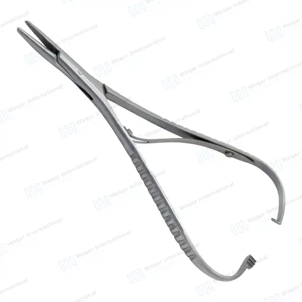6 Elastic Placing Mathieu Pliers 5.5″ (14cm) - surgical instruments manufactured by Waqar International, Sialkot - view 2