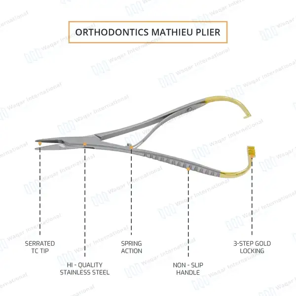 10 TC Mathieu Needle Holder 5.5″ (14cm) - surgical instruments manufactured by Waqar International, Sialkot - view 4