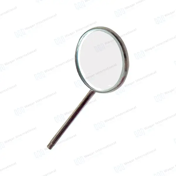8 Dental Mouth Mirror with LED Light  – Colored Handles - surgical instruments manufactured by Waqar International, Sialkot - view 3