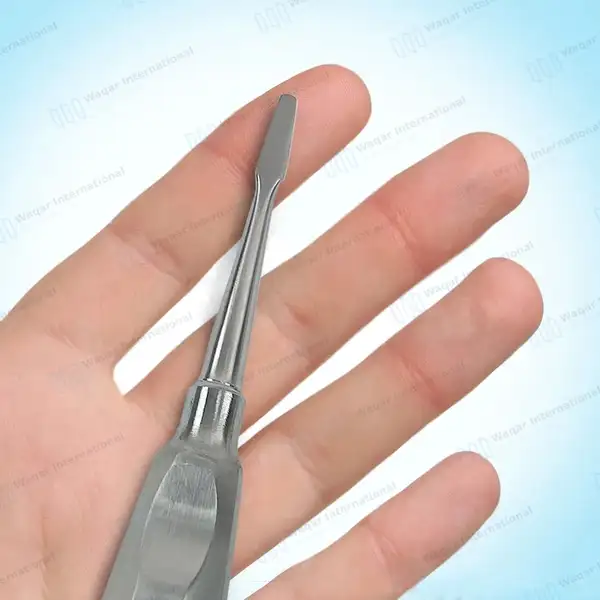 2 Periotome Luxating Dental Elevators Set Del #8 and #A - dental instruments manufactured by Waqar International, Sialkot - view 3
