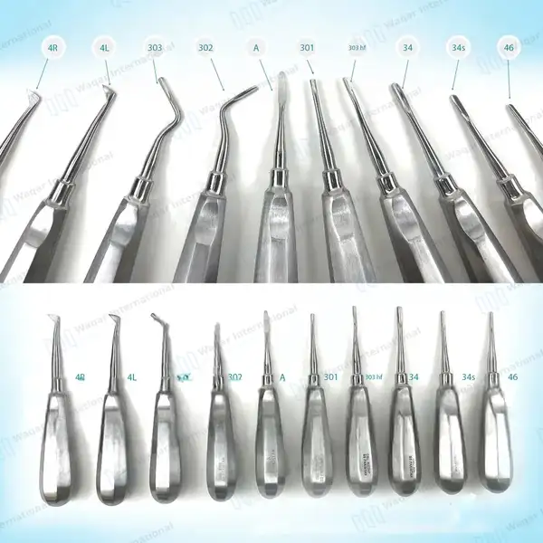 10 Pcs Dental Elevators Set – Periosteal Apical Molt Oral Implant - dental instruments manufactured by Waqar International, Sialkot - view 2