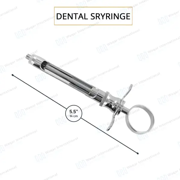 6 Dental Aspirating Syringe C-W Type 2.2cc Dentist Surgical Instruments - surgical instruments manufactured by Waqar International, Sialkot - view 3