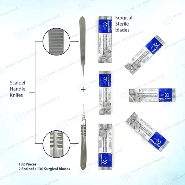 160 Pcs Advanced Dissection Set Biology Lab Anatomy Dissecting Kit - surgical instruments manufactured by Waqar International, Sialkot - view 2