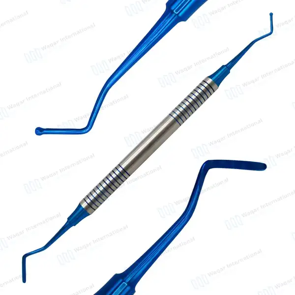 3 Pcs Ball Burnisher/Flat Plastic Composite Filling Dental Restorative Instruments – Blue - surgical instruments manufactured by Waqar International, Sialkot - view 5