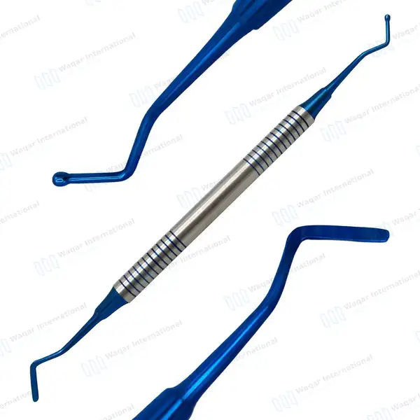 3 Pcs Ball Burnisher/Flat Plastic Composite Filling Dental Restorative Instruments – Blue - surgical instruments manufactured by Waqar International, Sialkot - view 6