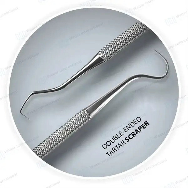 Scaler Tray with 3 Basic Dental Instrument Set - surgical instruments manufactured by Waqar International, Sialkot - view 3