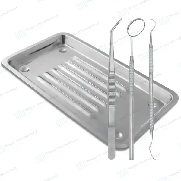 45 Pcs Basic Dental Examination Instruments with Scaler Tray - surgical instruments manufactured by Waqar International, Sialkot - view 2