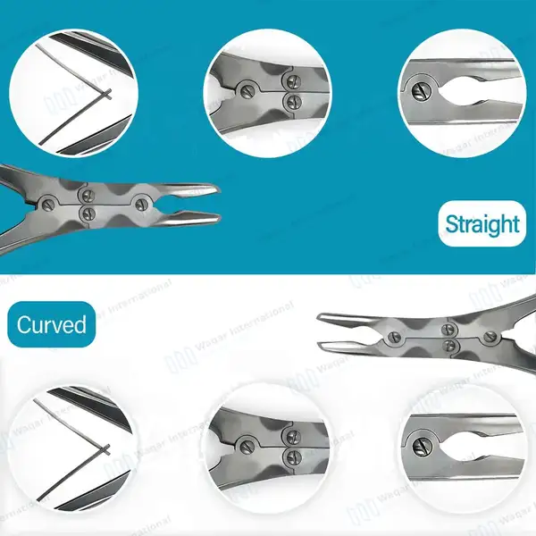 2 Beyer Rongeurs Double Action 7″ Straight & Curved 3.5mm Bite - dental instruments manufactured by Waqar International, Sialkot - view 4
