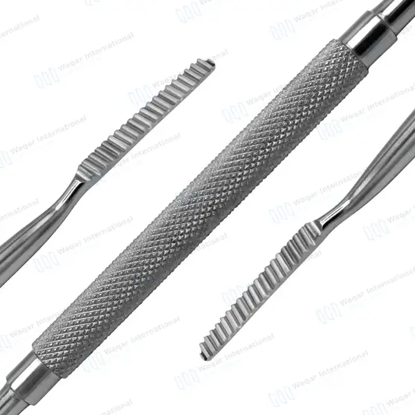 12 Pcs Polokoff Bone File #1 Double Ended - dental instruments manufactured by Waqar International, Sialkot - view 5