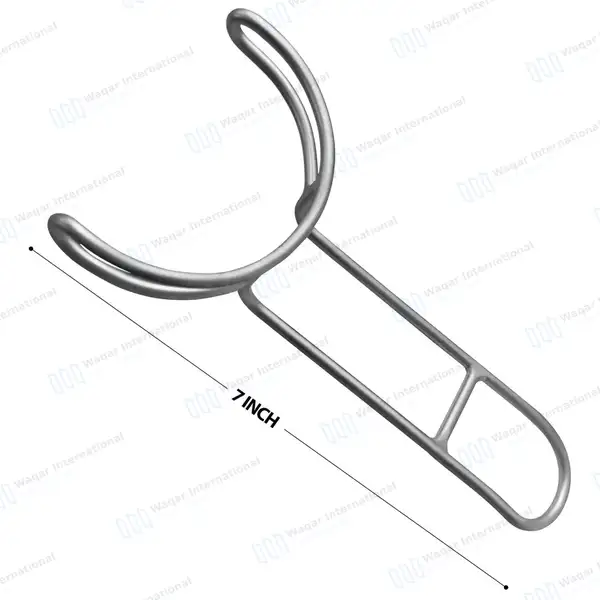 12 Vestibulum Lip and Cheek Retractor 7″ Upper & Lower Jaws - surgical instruments manufactured by Waqar International, Sialkot - view 4