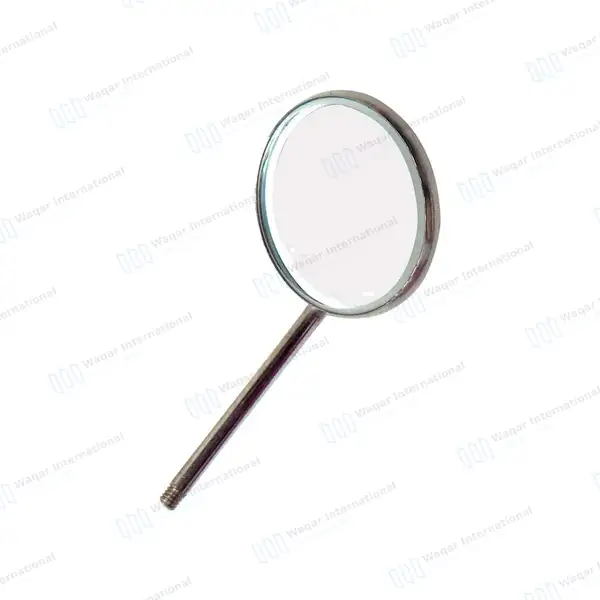 10 Dental Mouth Mirrors with LED Light  – Colored Handles - surgical instruments manufactured by Waqar International, Sialkot - view 3
