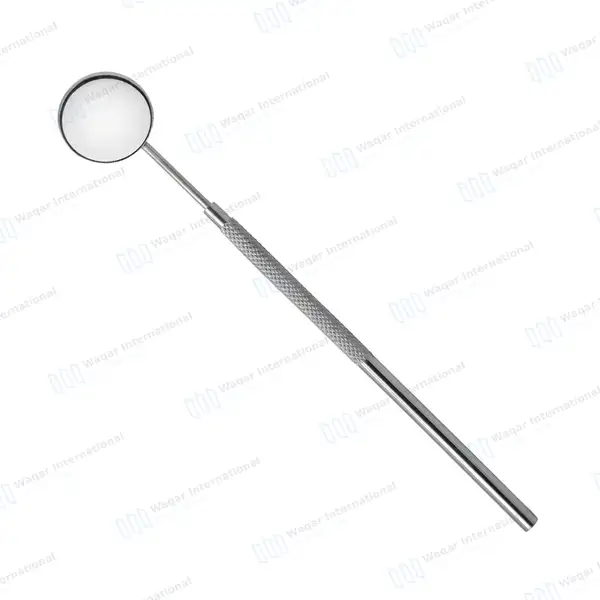 12 Pcs Front Surface Dental Mirrors Box Size #5/24mm with Handle - surgical instruments manufactured by Waqar International, Sialkot - view 2