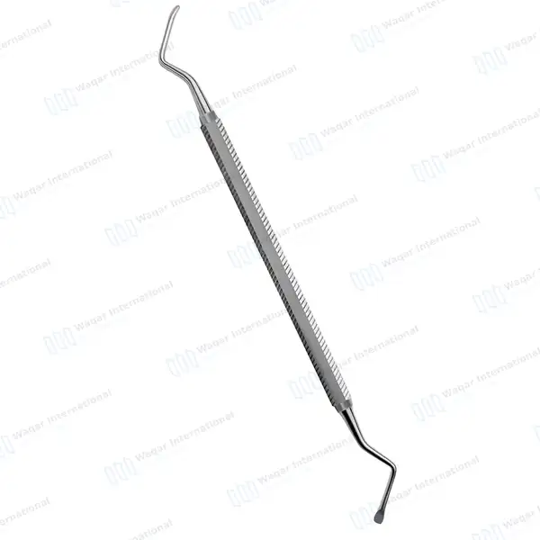 Lucas Bone Curette #85 Double Ended 2.7mm Tips Hexagonal Handle - surgical instruments manufactured by Waqar International, Sialkot - view 2