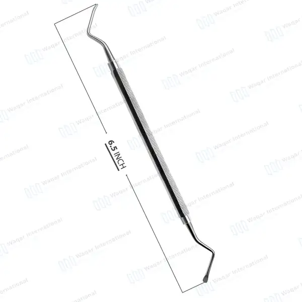 Lucas Bone Curette #85 Double Ended 2.7mm Tips Hexagonal Handle - surgical instruments manufactured by Waqar International, Sialkot - view 3