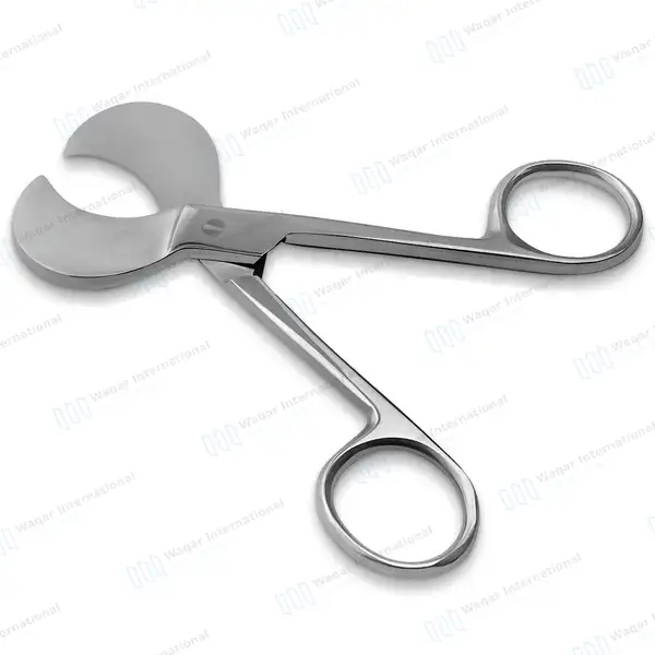 3 Umbilical Cord Scissors 4.5″ (11.4cm) USA Pattern - veterinary instruments manufactured by Waqar International, Sialkot - view 2