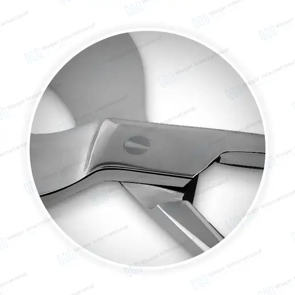 3 Umbilical Cord Scissors 4.5″ (11.4cm) USA Pattern - veterinary instruments manufactured by Waqar International, Sialkot - view 8