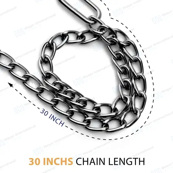 Calf Pulling Chains 30″ OB Apparatus with 2 Handle Puller Hooks - veterinary instruments manufactured by Waqar International, Sialkot - view 2