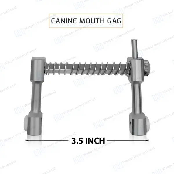 Canine Mouth Gag 3.5″ Small - veterinary instruments manufactured by Waqar International, Sialkot - view 3