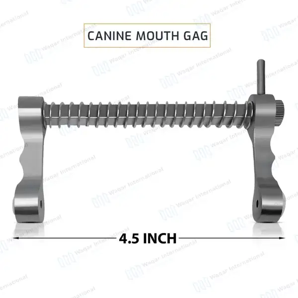 Canine Mouth Gag 4.5″ Medium - veterinary instruments manufactured by Waqar International, Sialkot - view 3