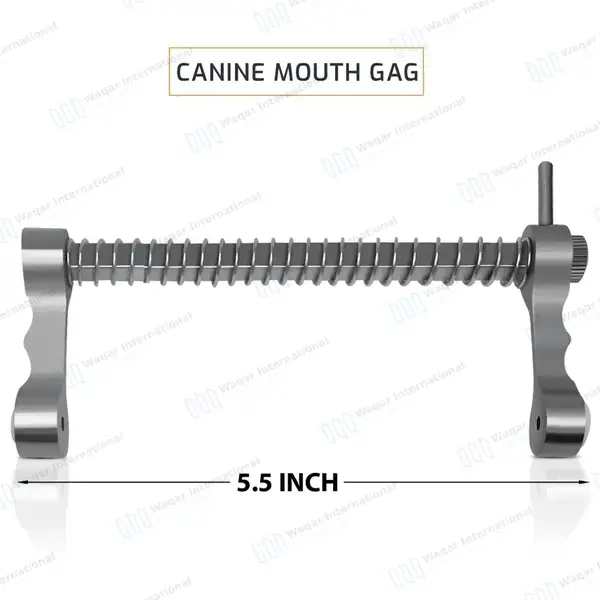 Canine Mouth Gag 5.5″ Large - veterinary instruments manufactured by Waqar International, Sialkot - view 3
