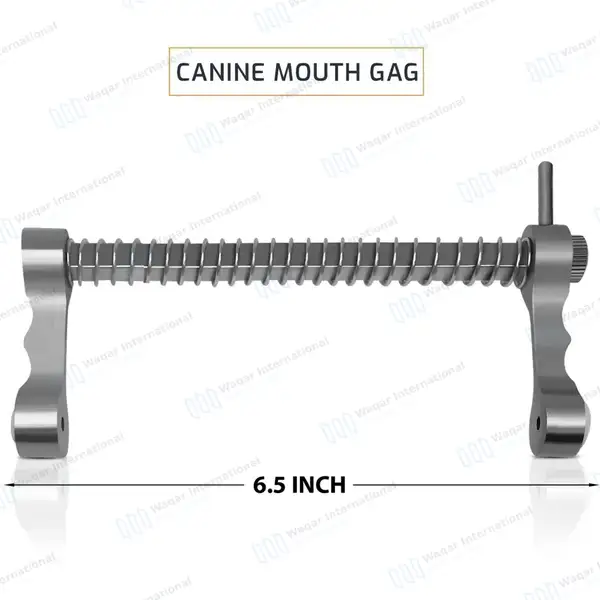 Canine Mouth Gag 6.5″ X-Large - veterinary instruments manufactured by Waqar International, Sialkot - view 3