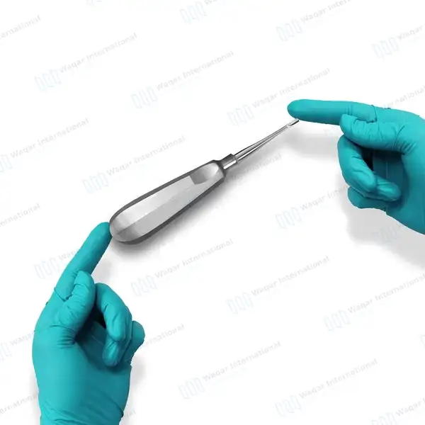 4 Pcs Winged Elevators Set 1mm-4mm Tips Standard Handle - veterinary instruments manufactured by Waqar International, Sialkot - view 6