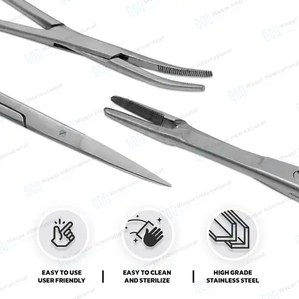 11 Pcs Advanced Pig Castration Set with Carrying Case - veterinary instruments manufactured by Waqar International, Sialkot - view 6