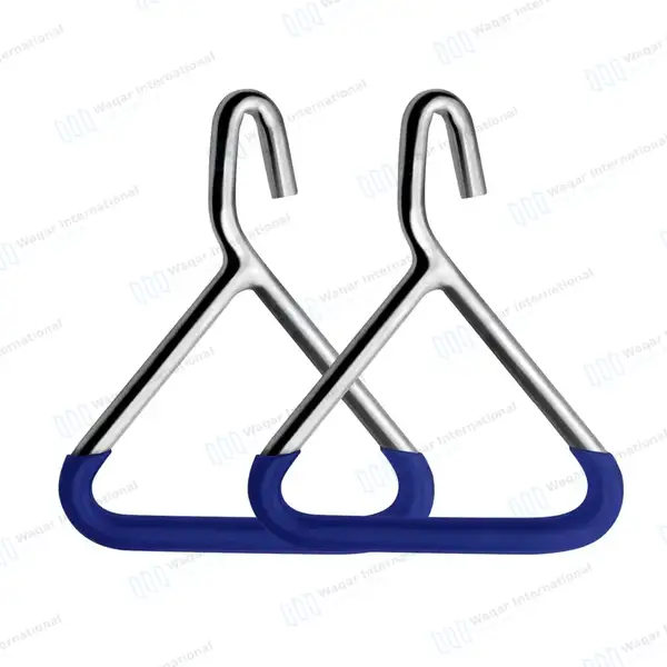 5 Pcs Calf Puller, Polansky Speculum, OB Chain & Handle Veterinary Instruments Set - veterinary instruments manufactured by Waqar International, Sialkot - view 3