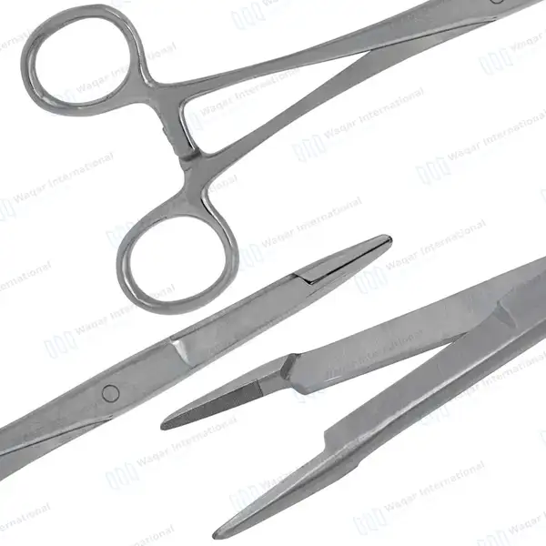 19 Pcs Veterinary General Surgery Economy Kit with Scalpel Blades - surgical instruments manufactured by Waqar International, Sialkot - view 2