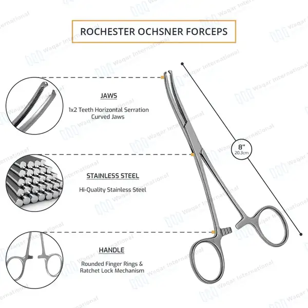 11 Pcs Equine Paranasal Sinus Instruments Set - surgical instruments manufactured by Waqar International, Sialkot - view 4