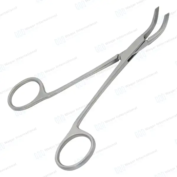 Rodent Molar and Premolar Extracting Forceps 5.2″ Serrated Angled Jaws - veterinary instruments manufactured by Waqar International, Sialkot - view 2