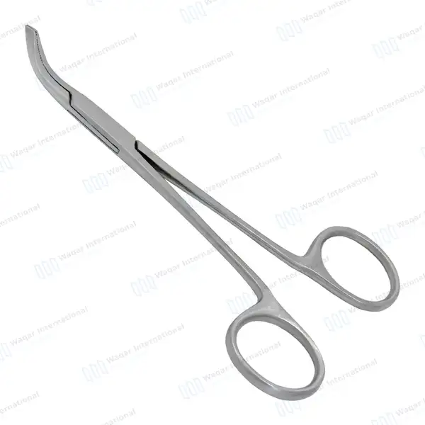 Rodent Molar and Premolar Extracting Forceps 5.2″ Serrated Angled Jaws - veterinary instruments manufactured by Waqar International, Sialkot - view 7