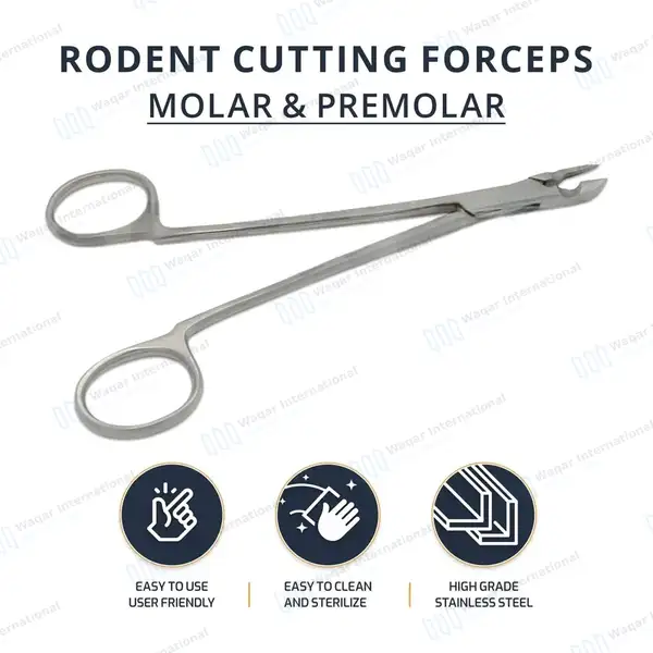 Rodent Molar and Premolar Cutting Forceps 6.3″ - veterinary instruments manufactured by Waqar International, Sialkot - view 10