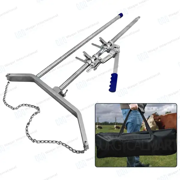 Heavy Duty Calf Puller Calving Extractor 65″ with Carrying Bag - veterinary instruments manufactured by Waqar International, Sialkot - view 5
