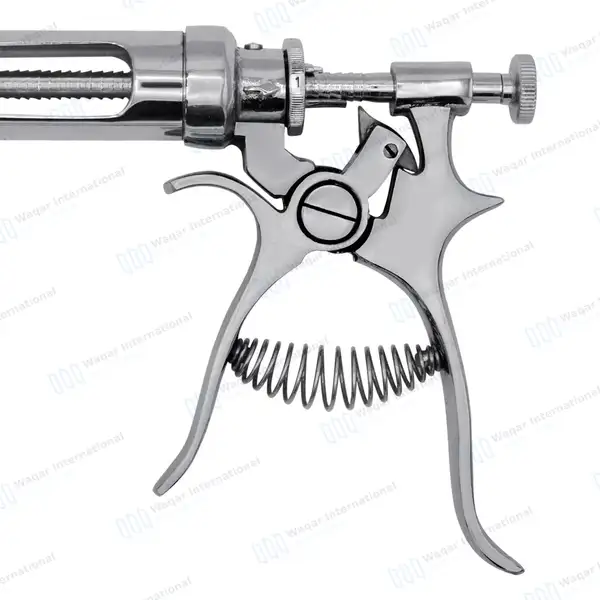 Hauptner Dosing Syringe 30cc with Glass Barrel - veterinary instruments manufactured by Waqar International, Sialkot - view 5