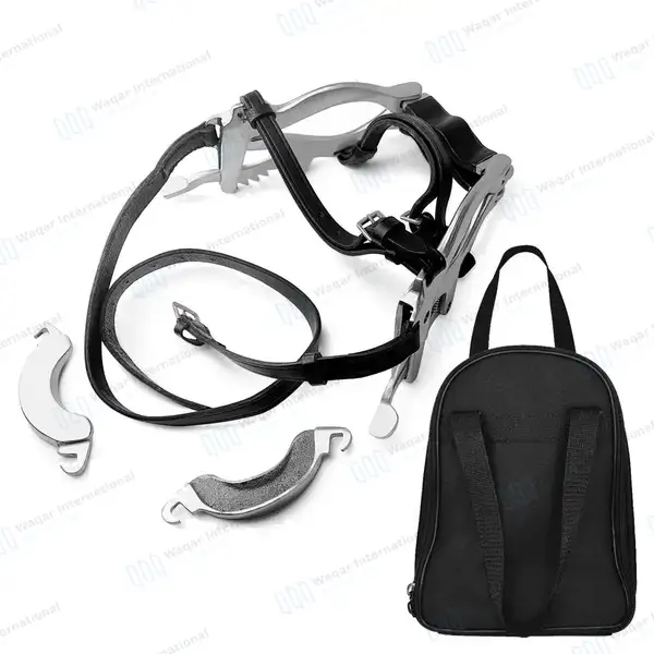 Mcpherson Full Mouth Speculum Horse Mouth Gag with Carrying Bag - veterinary instruments manufactured by Waqar International, Sialkot - view 2