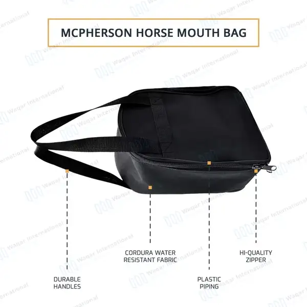Mcpherson Full Mouth Speculum Horse Mouth Gag with Carrying Bag - veterinary instruments manufactured by Waqar International, Sialkot - view 4