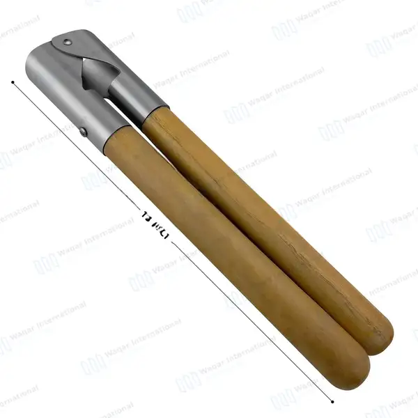 Calf Dehorner Horn Cutter 13″ Sharp Blades with Wooden Handle - veterinary instruments manufactured by Waqar International, Sialkot - view 3