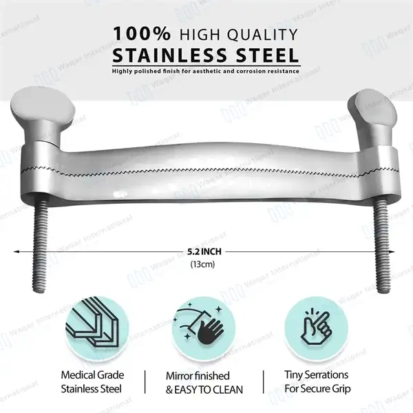 Ear Cropping Clamp 5.12″ (13cm) “C” Type Shaped - veterinary instruments manufactured by Waqar International, Sialkot - view 3