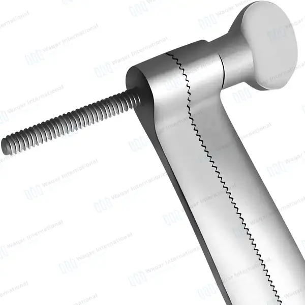 Ear Cropping Clamp 5.12″ (13cm) “C” Type Shaped - veterinary instruments manufactured by Waqar International, Sialkot - view 4