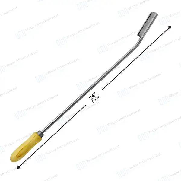 Equine Dental Float Rasp Up 24″ with Adjustable Wooden Handle - veterinary instruments manufactured by Waqar International, Sialkot - view 3