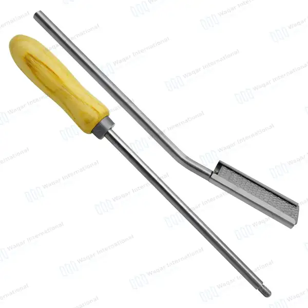Equine Dental Float Rasp Up 24″ with Adjustable Wooden Handle - veterinary instruments manufactured by Waqar International, Sialkot - view 6