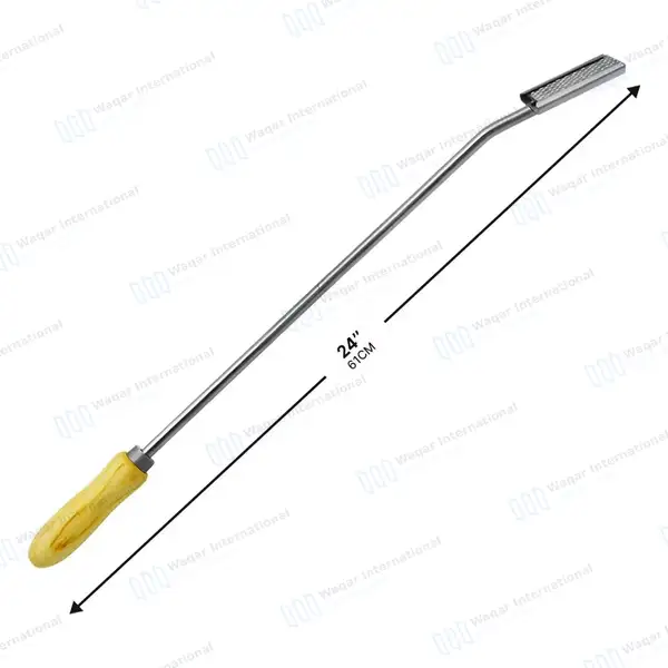 Equine Dental Float Rasp 24″ Down with Adjustable Wooden Handle - veterinary instruments manufactured by Waqar International, Sialkot - view 3