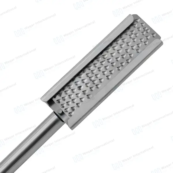 Equine Dental Float Rasp Straight with Adjustable Wooden Handle - veterinary instruments manufactured by Waqar International, Sialkot - view 4
