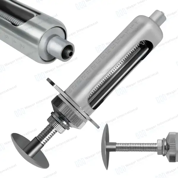 30cc Veterinary Dosing Syringe with Screw Locking - veterinary instruments manufactured by Waqar International, Sialkot - view 5