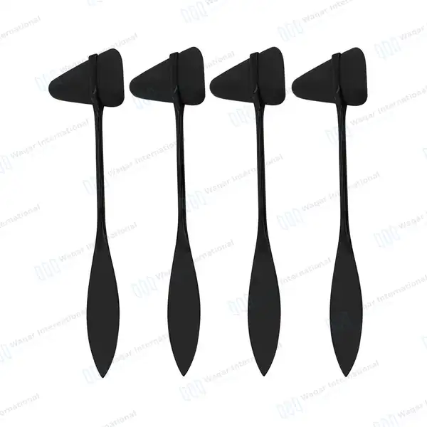 4 Pcs Taylor Tomahawk Percussion Reflex Hammer – Black - surgical instruments manufactured by Waqar International, Sialkot - view 2