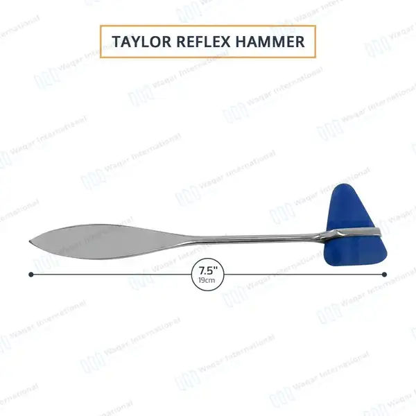 2 Pcs Taylor Tomahawk Percussion Reflex Hammer – Blue - surgical instruments manufactured by Waqar International, Sialkot - view 3